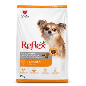 غذای خشک سگ بالغ نژاد کوچک رفلکس Reflex Small Breed Adult Chicken وزن ۱۵ کیلوگرم
